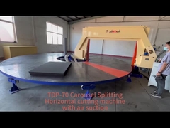 میز کار گرد برش چرخش افقی ماشین برش فوم CNC Slitter کنترل دیجیتال