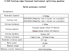 C-618 ماشین برش افقی Carousel (با رول فشار)