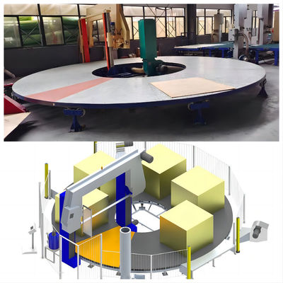 حرفه ای کاروسل اسفنج افقی Cnc Eps فوم برش ماشین تقسیم