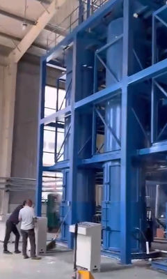 تجهیزات تجدیدپذیر فوم بازپرداخت شده سه گانه شوت مخزن قالب سیلندری فول اتوماتیک سیمنز اتصال و قالب گیری پریس بخار